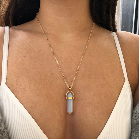 💎Collier en Cristal de Quartz✨ Achetez-en Un, Recevez-en Un Gratuit ! 🎁