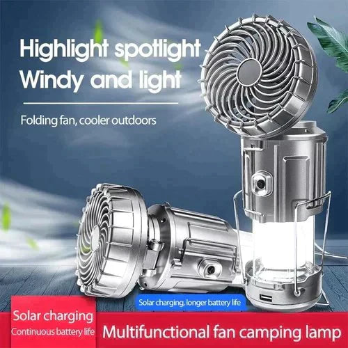 💥Seulement €36.88！Lanterne de camping portable à LED avec ventilateur💡