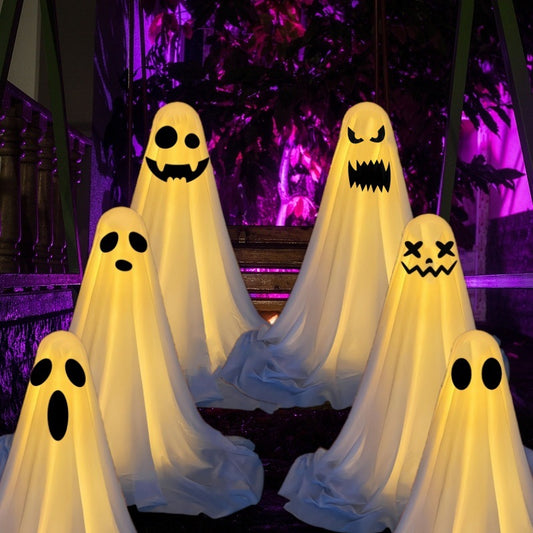 🎃Décoration d'Halloween - Lampes fantômes sur pied👻(piles non incluses)