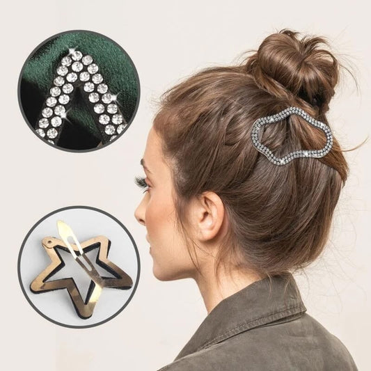 (🔥🔥🔥VENTE CHAUDE MAINTENANT 66 % DE RÉDUCTION) - Barrettes à pinces à cheveux avec strass scintillants🔥🔥🔥